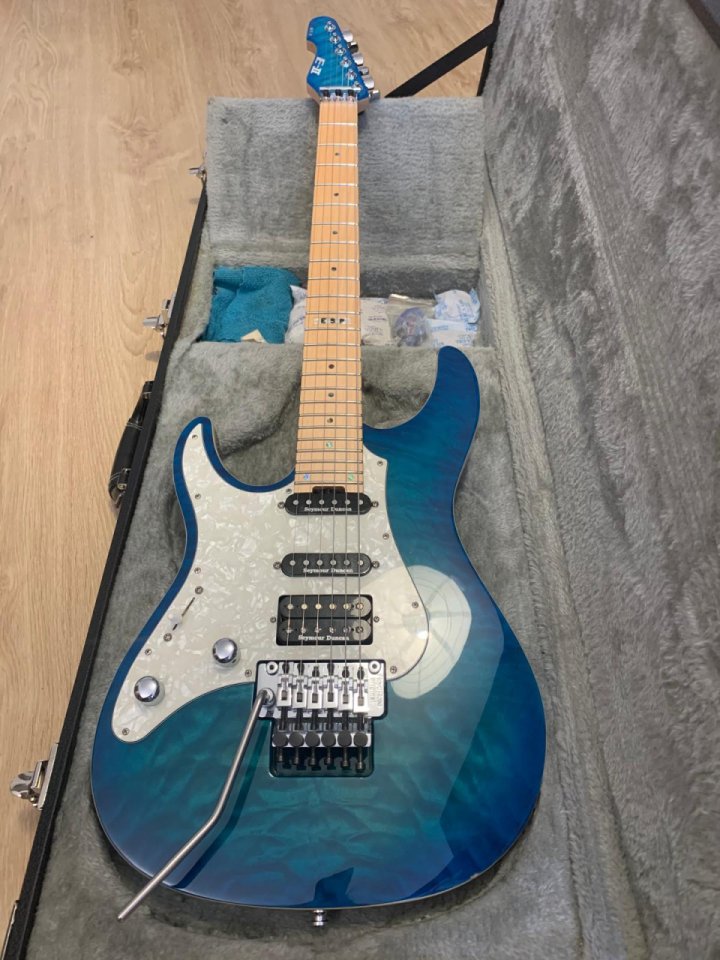 ESP EII ST1 Zurdo Aquamarina