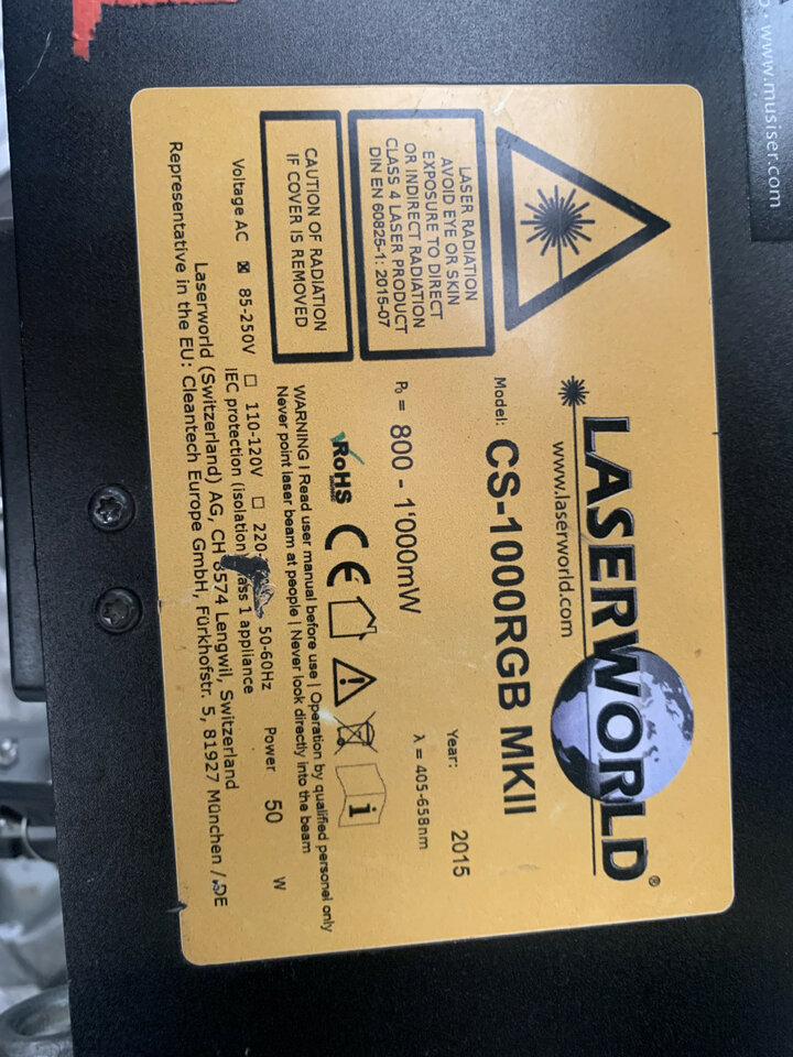 LASER WORLD 1000RGB MKII