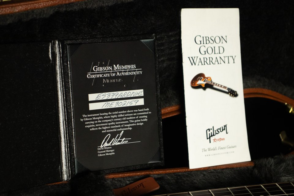 Gibson Memphis ES-339 with Dot Inlays 2013 - Antique Red Cherry de segunda mano · Foto 10 de 10 · Ourense · 3090 €