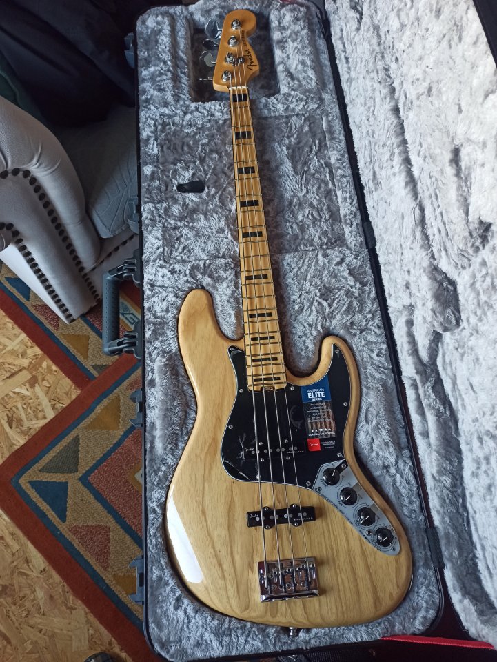 Fender jazzbass élite natural fresno