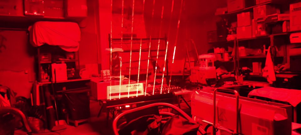 Laser 8 salidas.color Rojo.