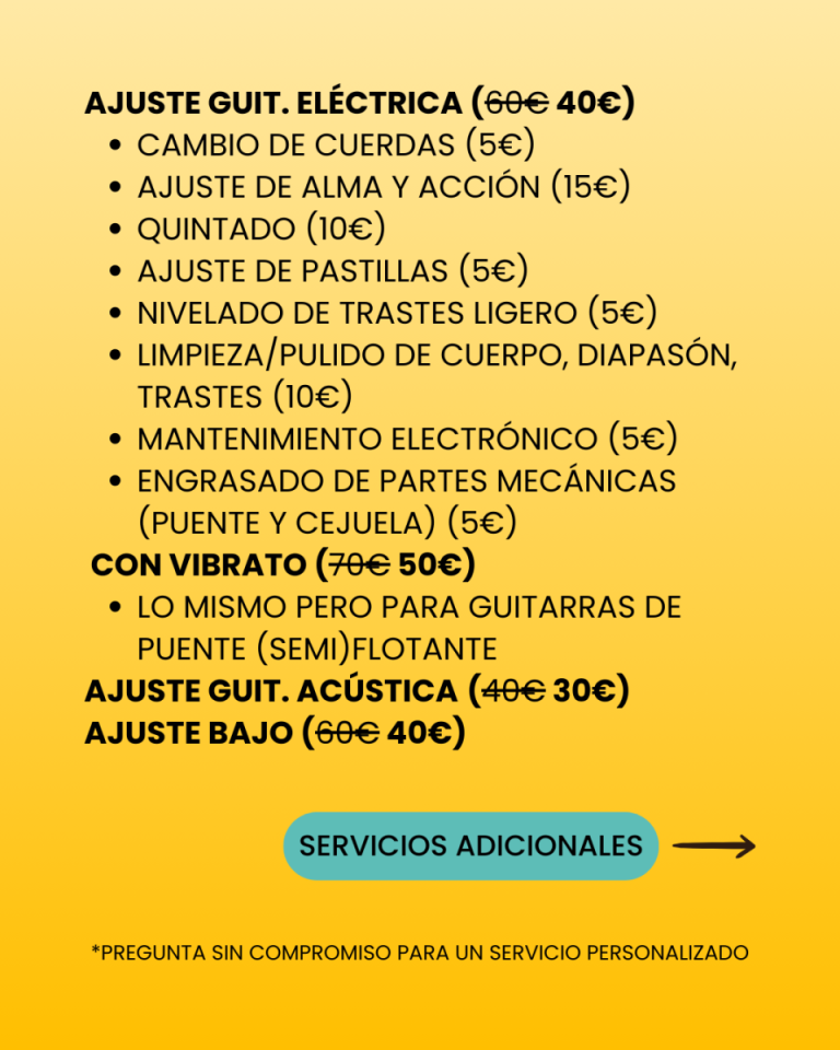 Luthier de Guitarras Eléctricas (Zaragoza)