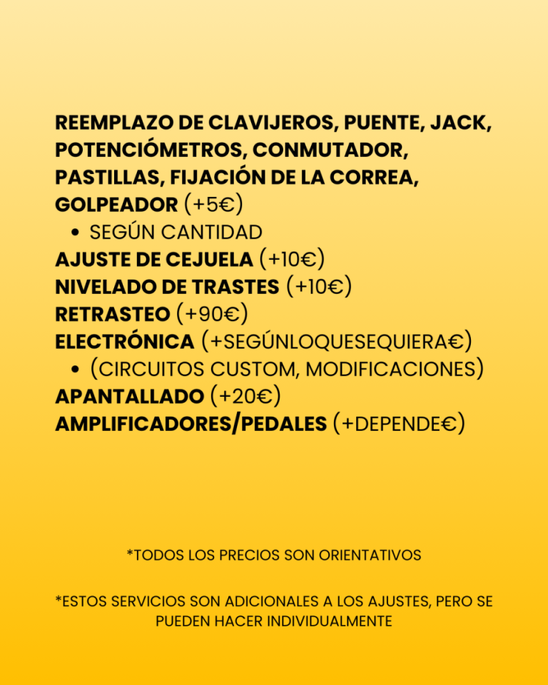 Luthier de Guitarras Eléctricas (Zaragoza)