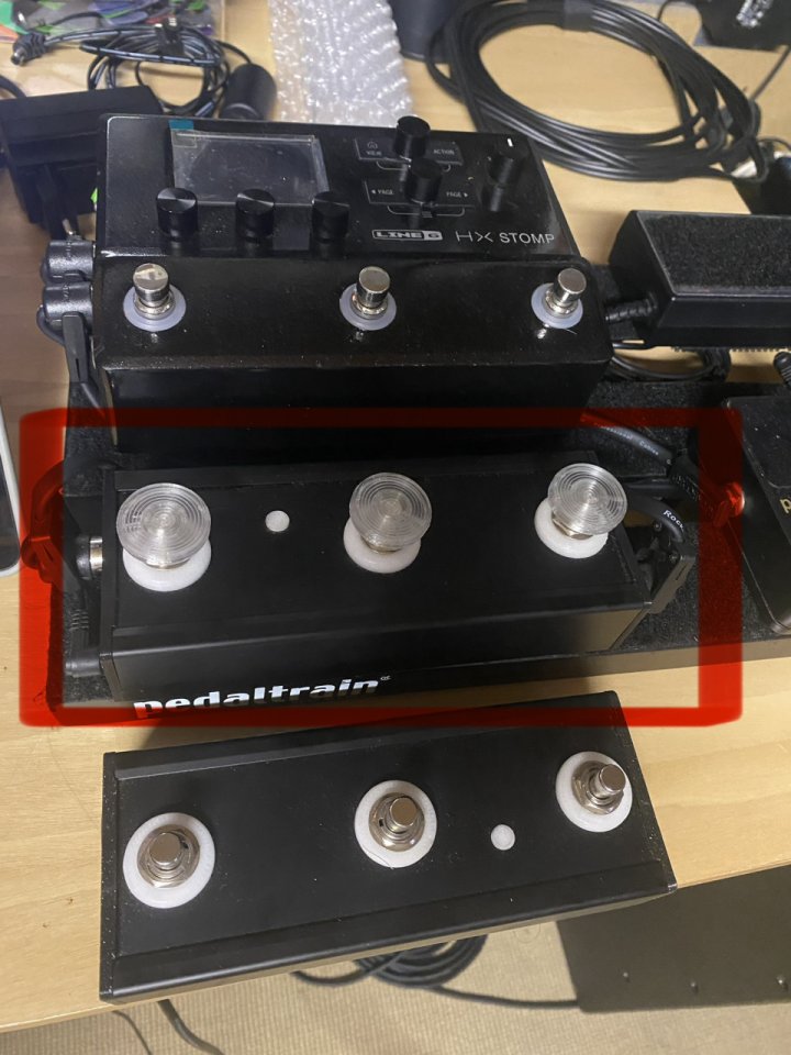 Controladora TRIPLE I/O para HX Stomp (falla LED)