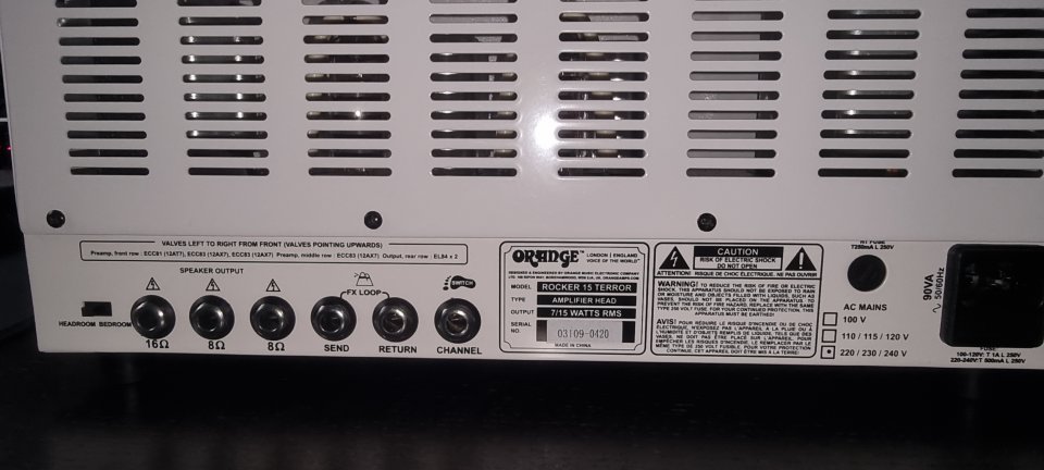 Orange ROcker 15 Terror (El + barato)