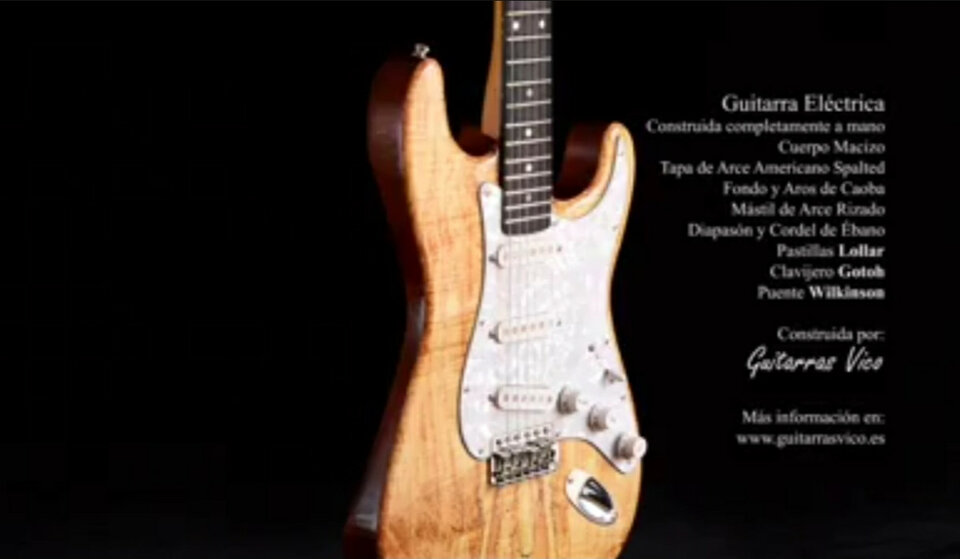 Guitarra eléctrica artesanal Luthier Francisco Vico