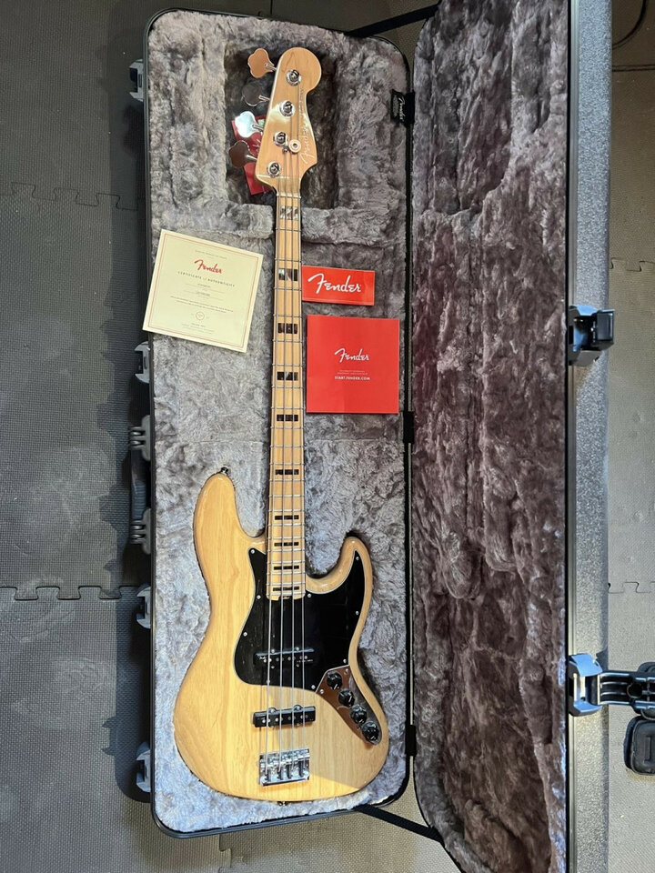 Fender American Elite Jazz Bass Ash MN Nat