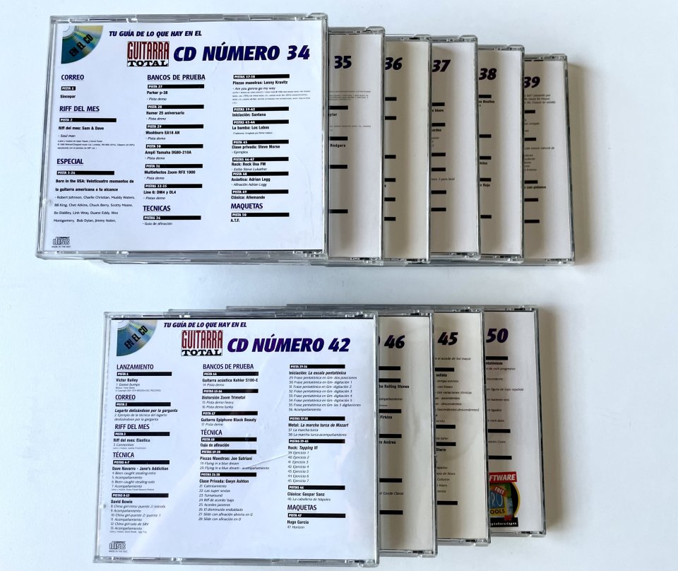 Lote de CDs de revistas Guitarrista y Guitarra Total de segunda mano · Foto 5 de 5 · Valladolid · 25 €