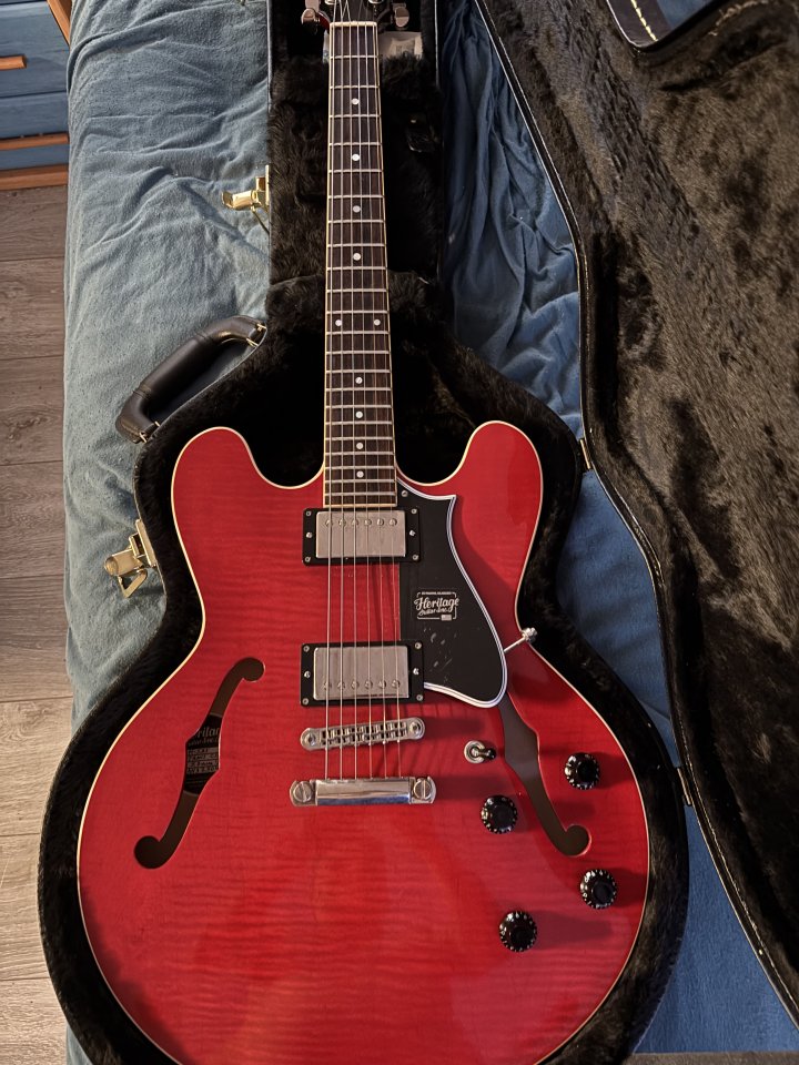 Heritage Standard H-535 Semi-Hollow Trans Cherry