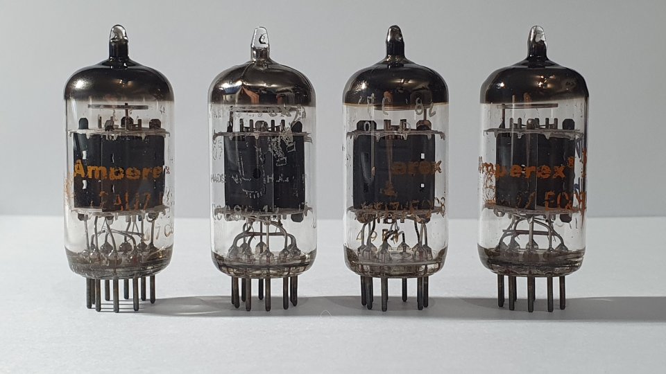 Válvula Amperex ECC82 NOS previo 12AU7 tubo 5814 hifi 5963 phono