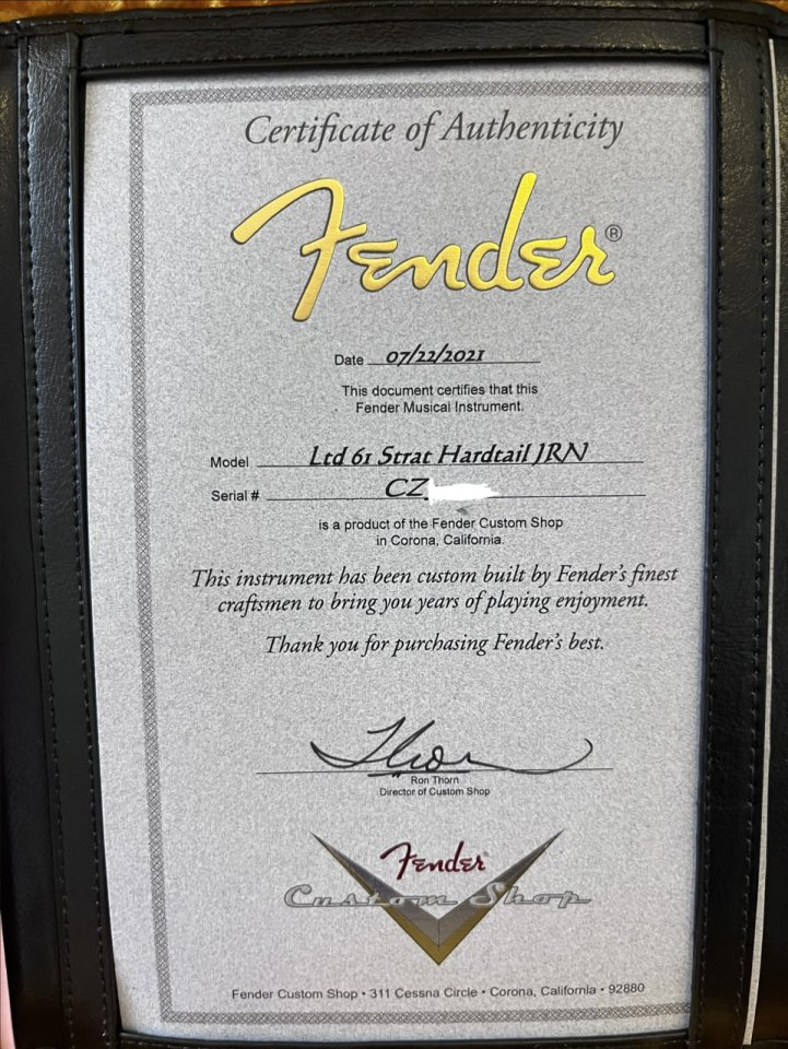 Fender Strat Custom Shop LTD 61 Hardtail JRN de segunda mano · Foto 7 de 8 · Madrid · 3600 €