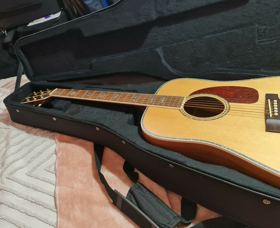 Guitarra acústica maciza HB Custom Line CLD-41S WN + Estuche