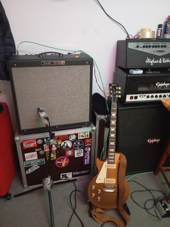 Gibson Les Paul tribute 50s goldtop con pastillas p90