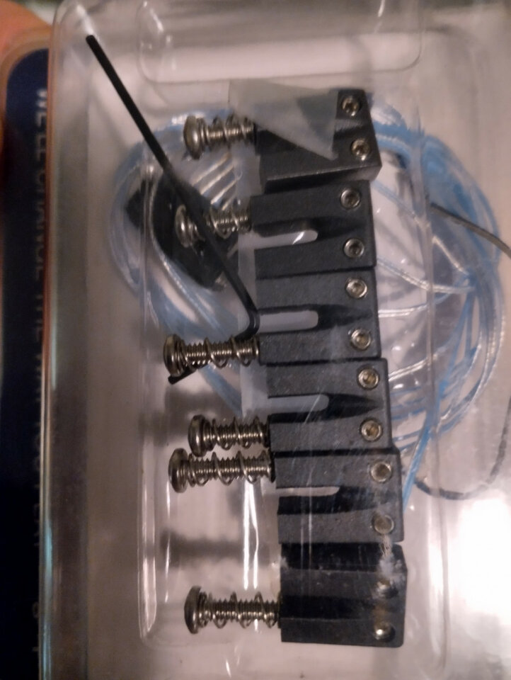 Ghost Saddle Pickups Tele Deluxe Style Bridge (6pcs)