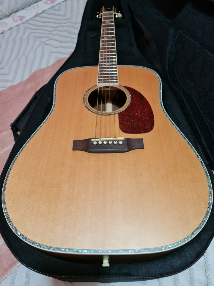 Guitarra acústica maciza HB Custom Line CLD-41S WN + Estuche