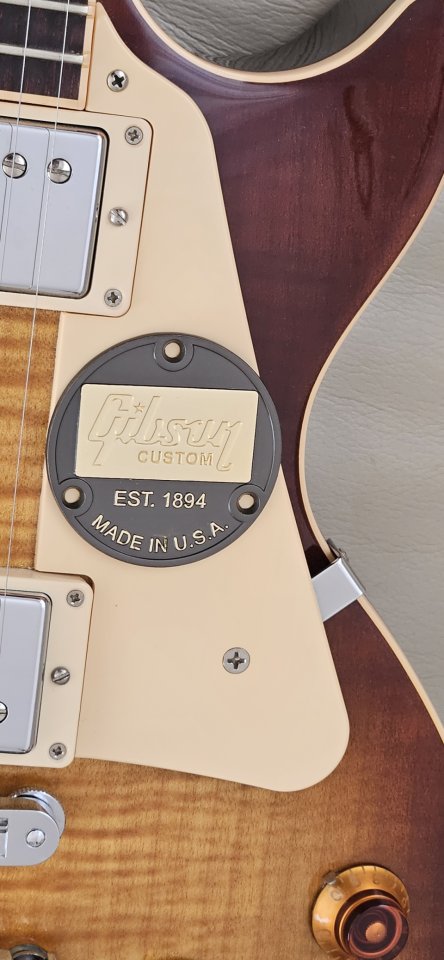Gibson Custom Shop Placa Metálica