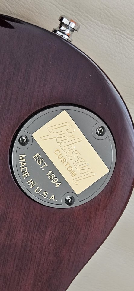 Gibson Custom Shop Placa Metálica