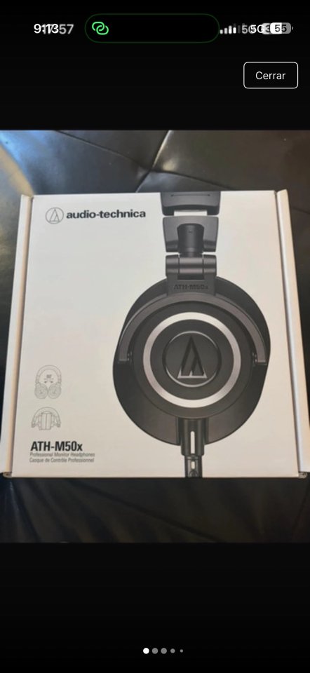audio-technica ATH-M50x de segunda mano · Foto 1 de 5 · Barcelona · 120 €