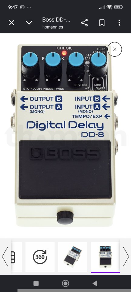 Boss-dd8 (delay) de segunda mano · Granada