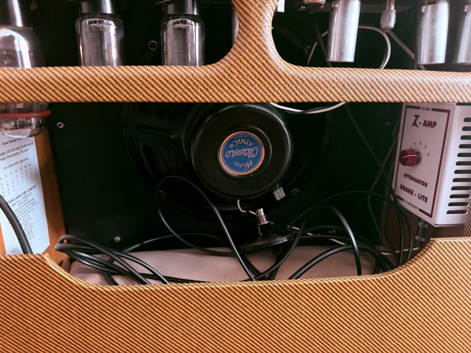 Victoria Regal II 1×12” – Weber Classic Alnico + Z-Amp Little Attenuator