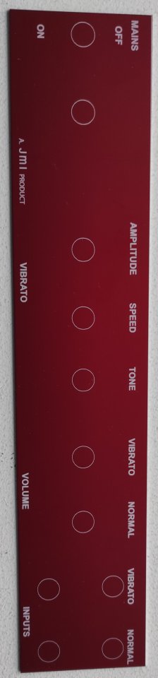 Faceplate para amplificador