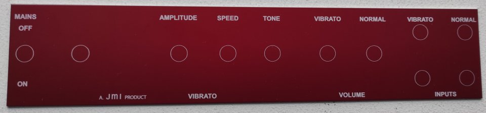 Faceplate para amplificador