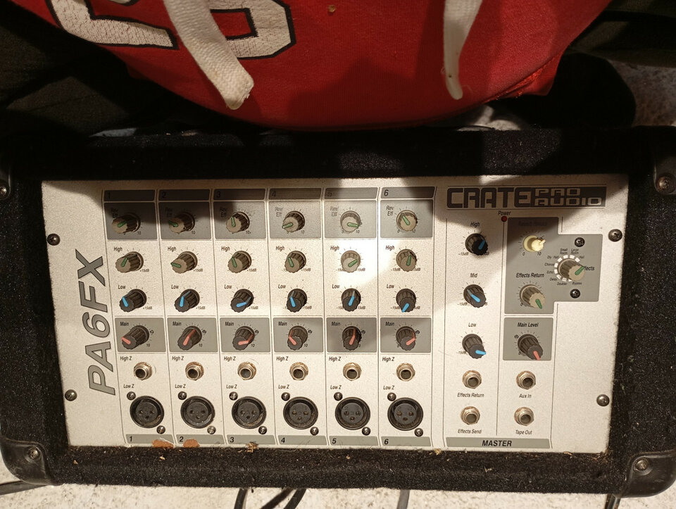Mesa crate 6 canales autoamp