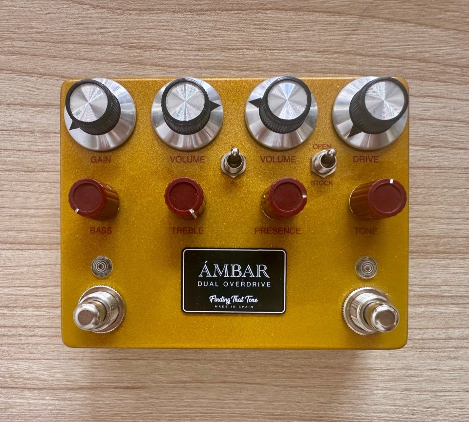 Pedal Ámbar Dual Overdrive - De Finding That Tone de segunda mano · Foto 3 de 4 · Valencia · 190 €