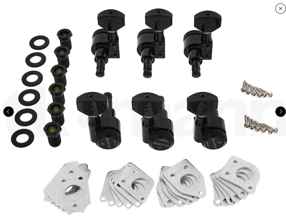 GraphTech Ratio 6L Locking Tuners Black PRL-9721-B0 Staggered de segunda mano · Foto 2 de 5 · SC Tenerife · 75 €