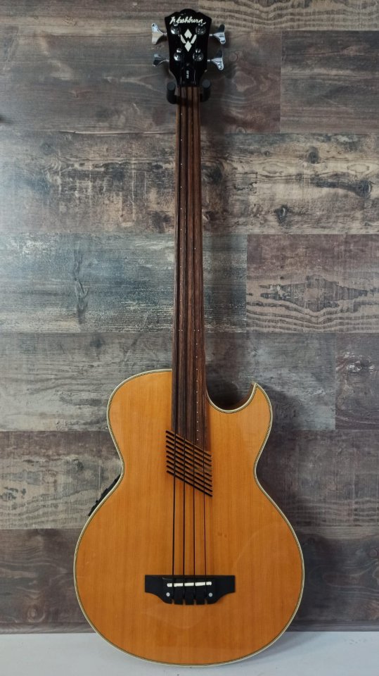 Washburn AB20 Bajo Acústico Fretless Electrificado