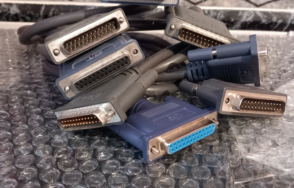 4 cables SCSI prolongador DB25