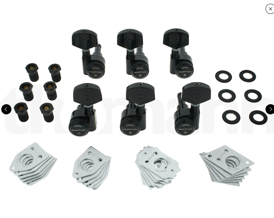 GraphTech Ratio 3x3 Locking Tuners Black PRL-8311-B0 de segunda mano · Foto 2 de 5 · SC Tenerife · 75 €