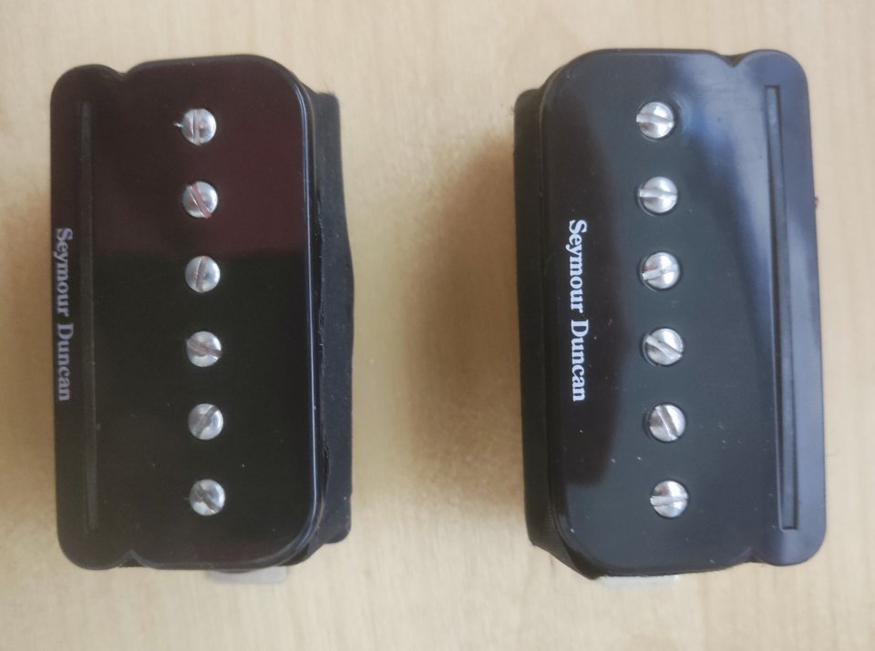 Juego Pastillas Guitarra P-Rails + Marco Triple Shot