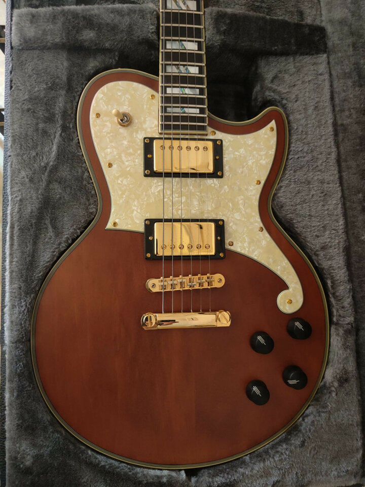 Guitarra eléctrica DAngelico Deluxe Atlantic LTD Walnut (edición limitada)