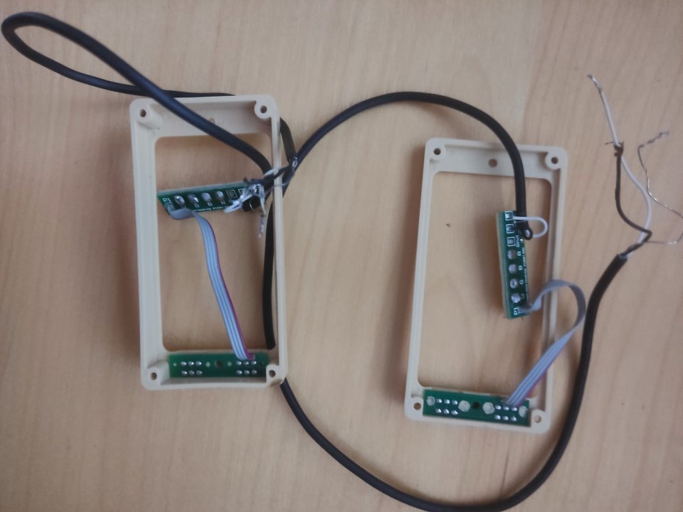 Juego Pastillas Guitarra P-Rails + Marco Triple Shot