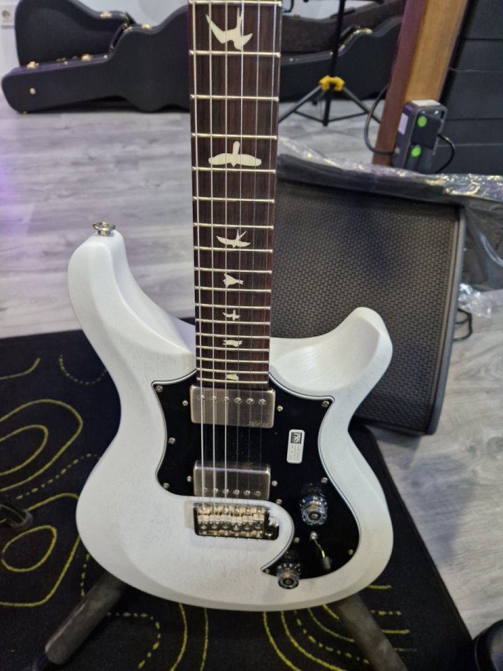 PRS s2 std 24 satin pearl white