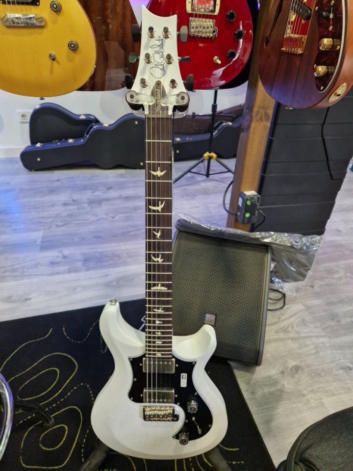 PRS s2 std 24 satin pearl white