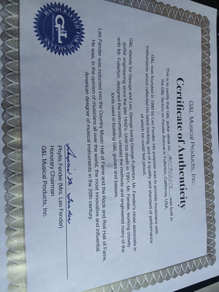 G&L Legacy Fullerton USA