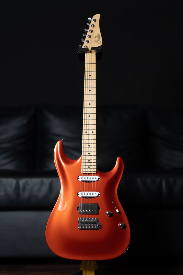 Suhr Custom Shop Standard Carve Top 2011 - Orange Crush Metallic