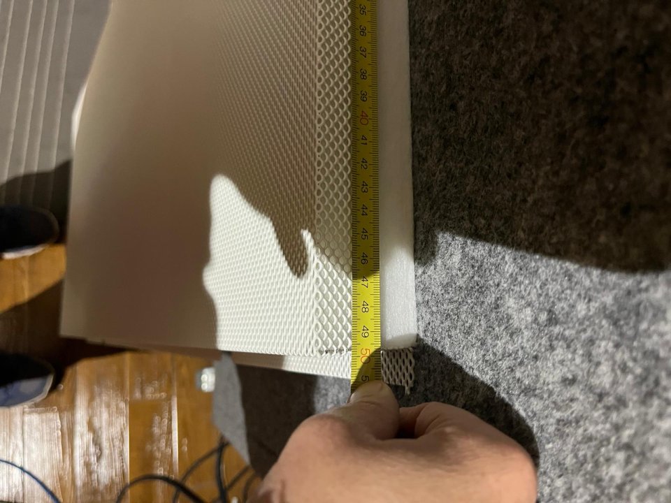 Vendo 50 paneles acusticos 112 x 50 x 5 cm Rejilla Metalica