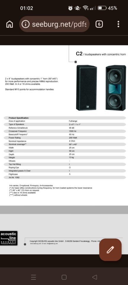 Set altavoces seeburg acoustic line (2 tops+1 sub) de segunda mano · Foto 5 de 9 · Alicante · 900 €