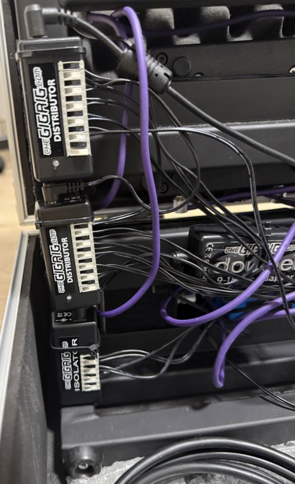 Pedales, pedalera y flight case