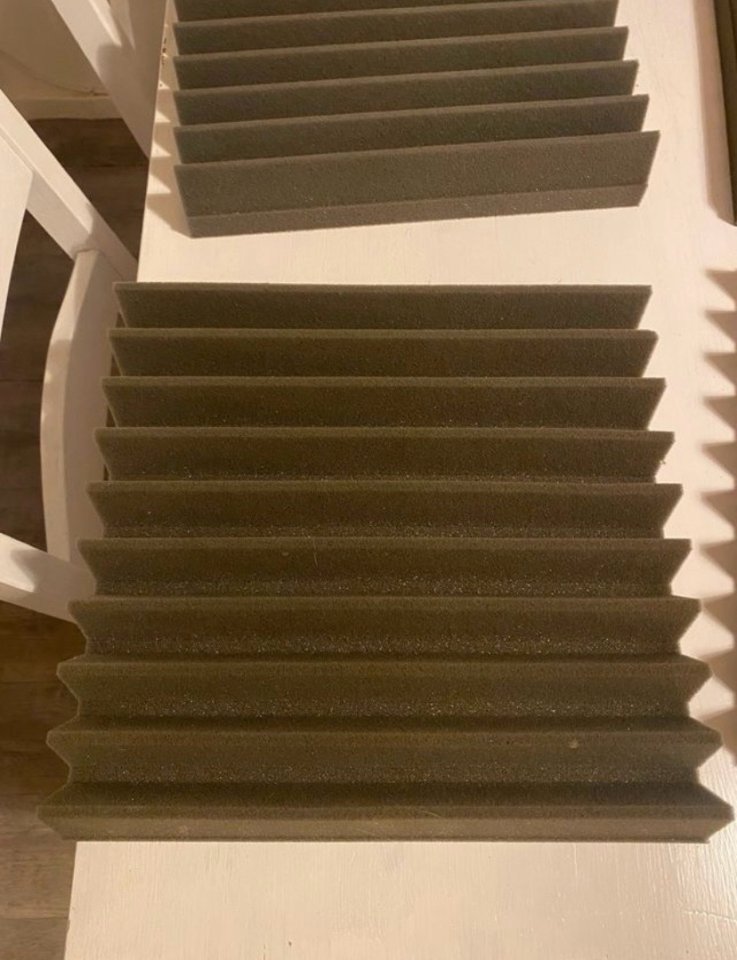 32 Paneles Acústicos Espuma Gris