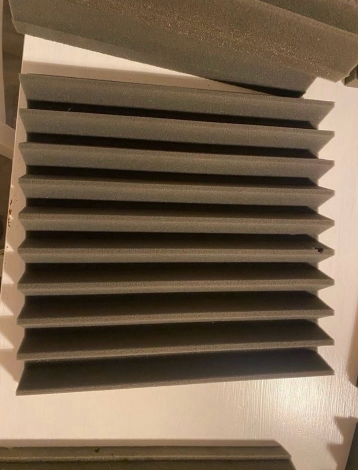 32 Paneles Acústicos Espuma Gris