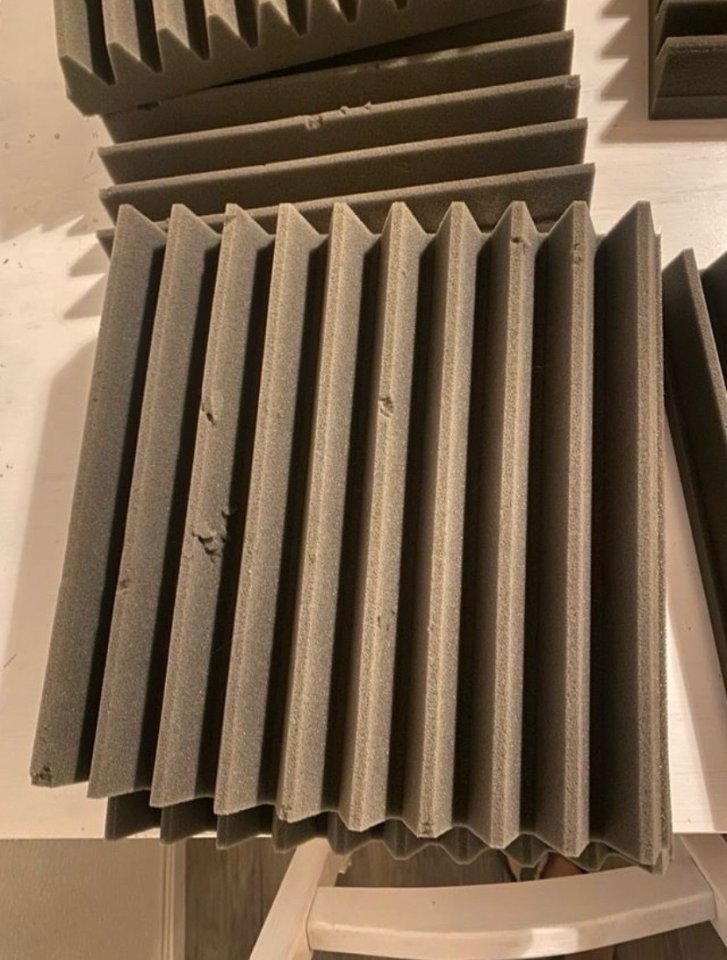 32 Paneles Acústicos Espuma Gris