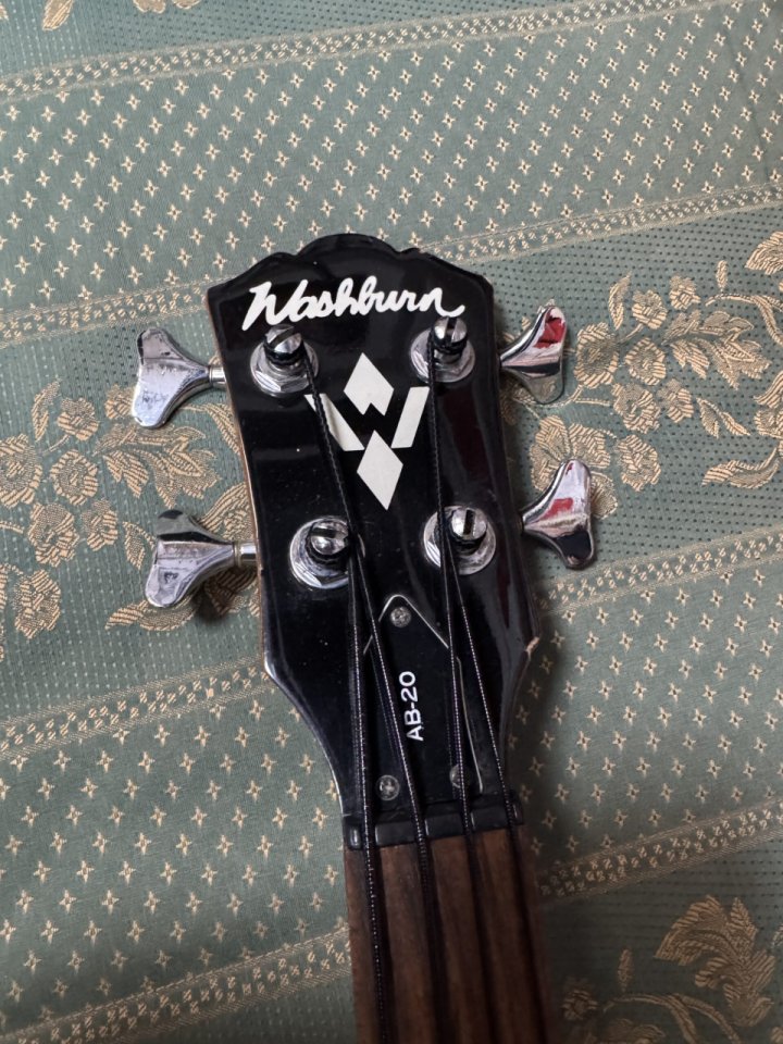 Washburn AB20 Bajo Acústico Fretless Electrificado