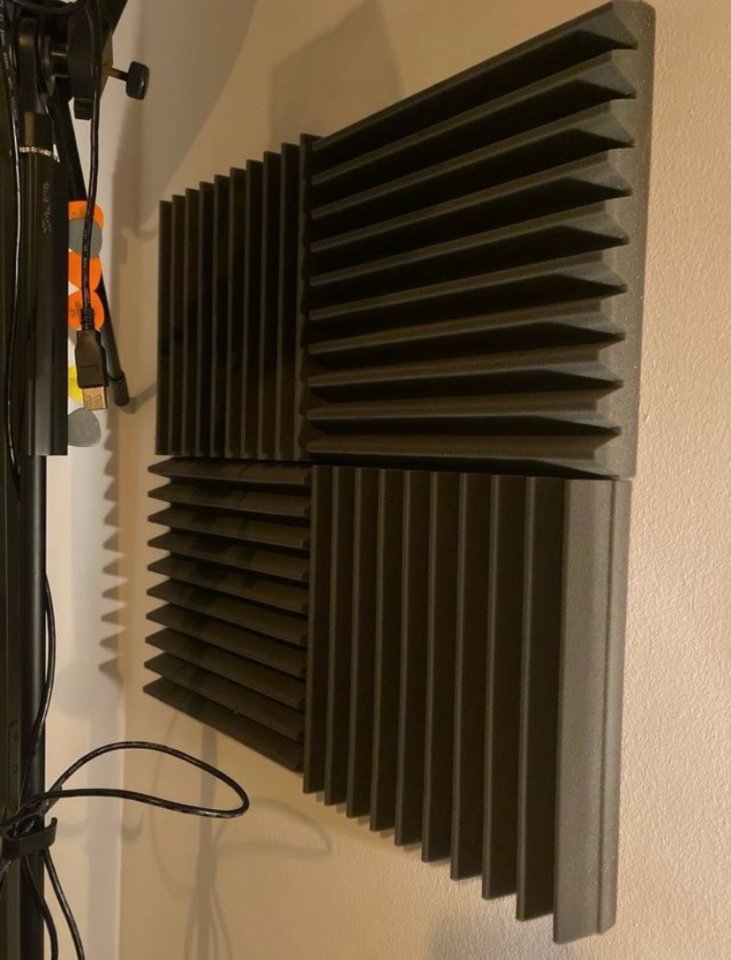 32 Paneles Acústicos Espuma Gris