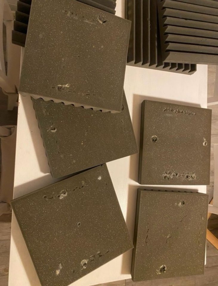 32 Paneles Acústicos Espuma Gris