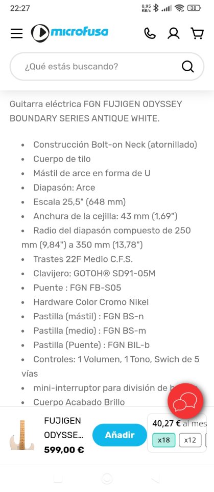 Fujigen odissey mejorada de segunda mano · Foto 4 de 5 · Bizkaia · 399 €
