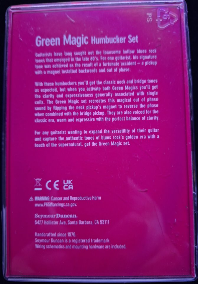 Seymour Duncan Green Magic Humbucker Set